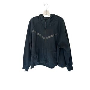 Nike Plus Women's Black Windrunner Full Zip Tech Fleece Jacket Hoodie Size‎ 2X